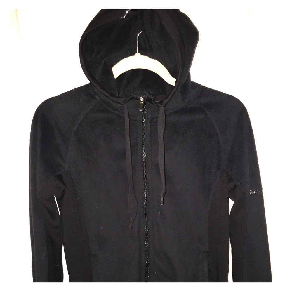 Columbia Omni shield black fleece jacket